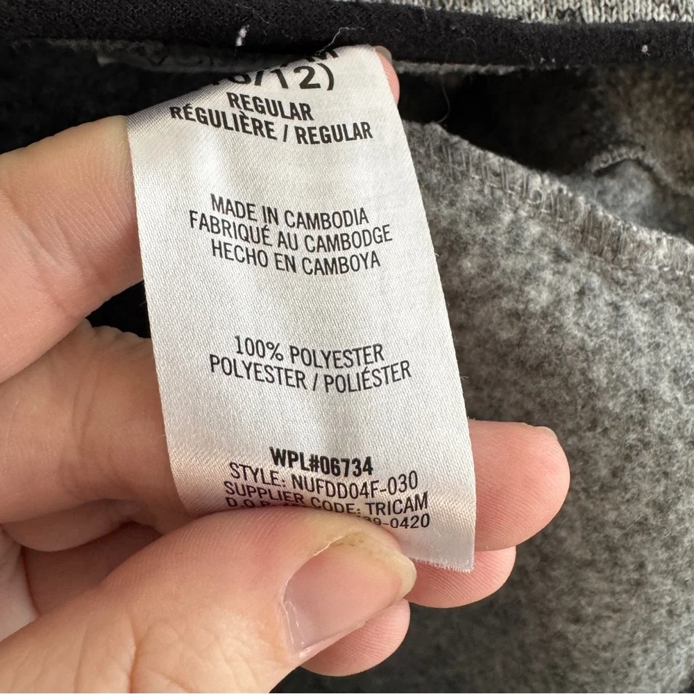 Nautica gray full zip embroidered logo jacket size‎ medium 10-12